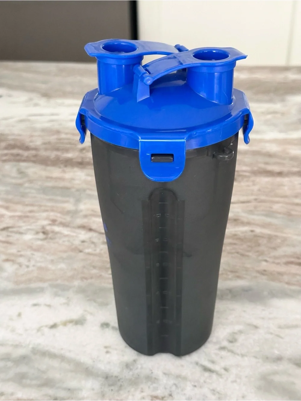 Hydra Cup Dual Shaker - Made in the USA Travel Multi Compartment Workout Bottle